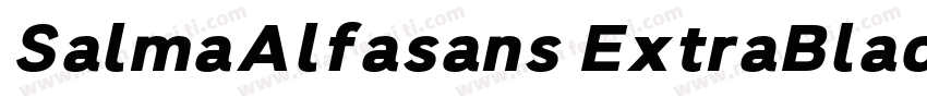SalmaAlfasans ExtraBlack字体转换